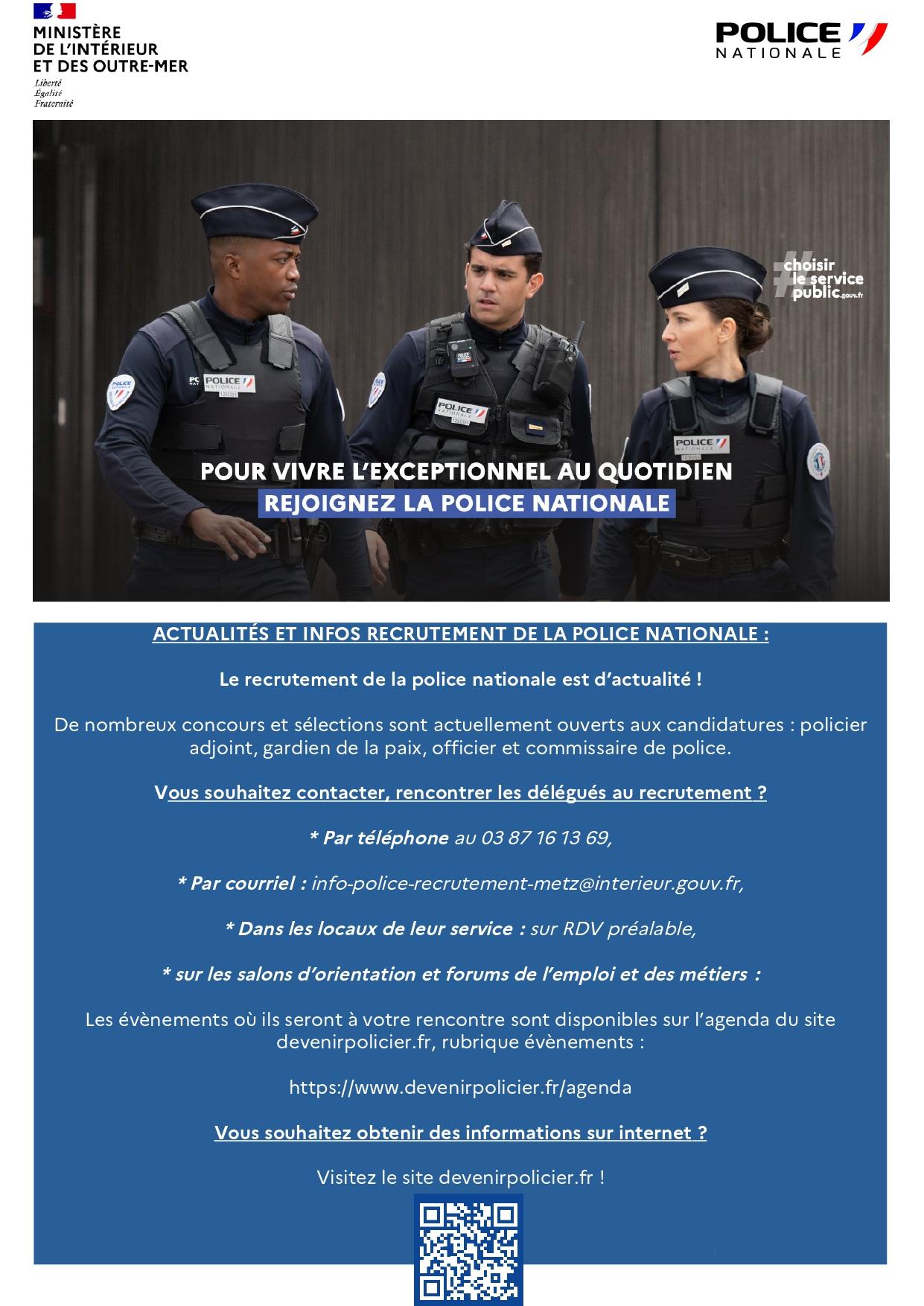 Affiche infos recrutement police nationale page 0001