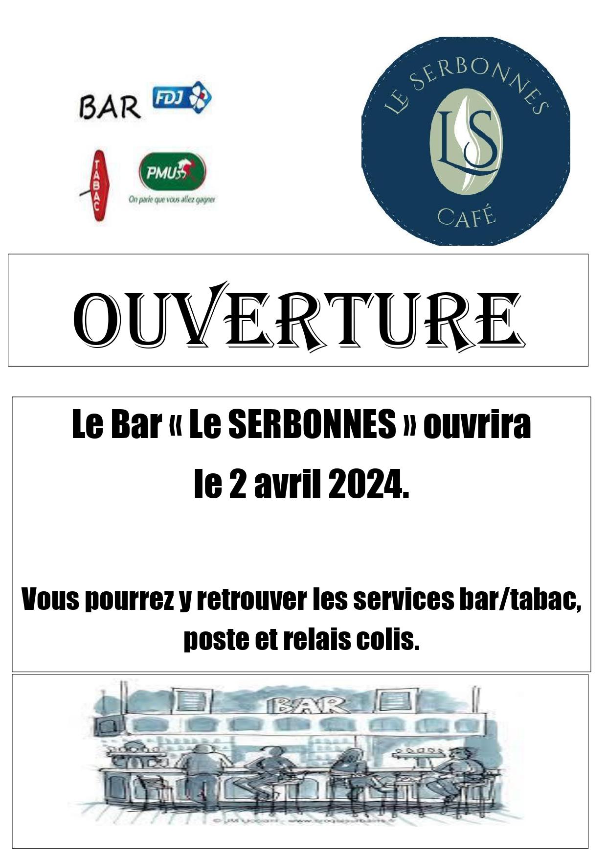 Flyer ouverture bar le serbonnes page 0001