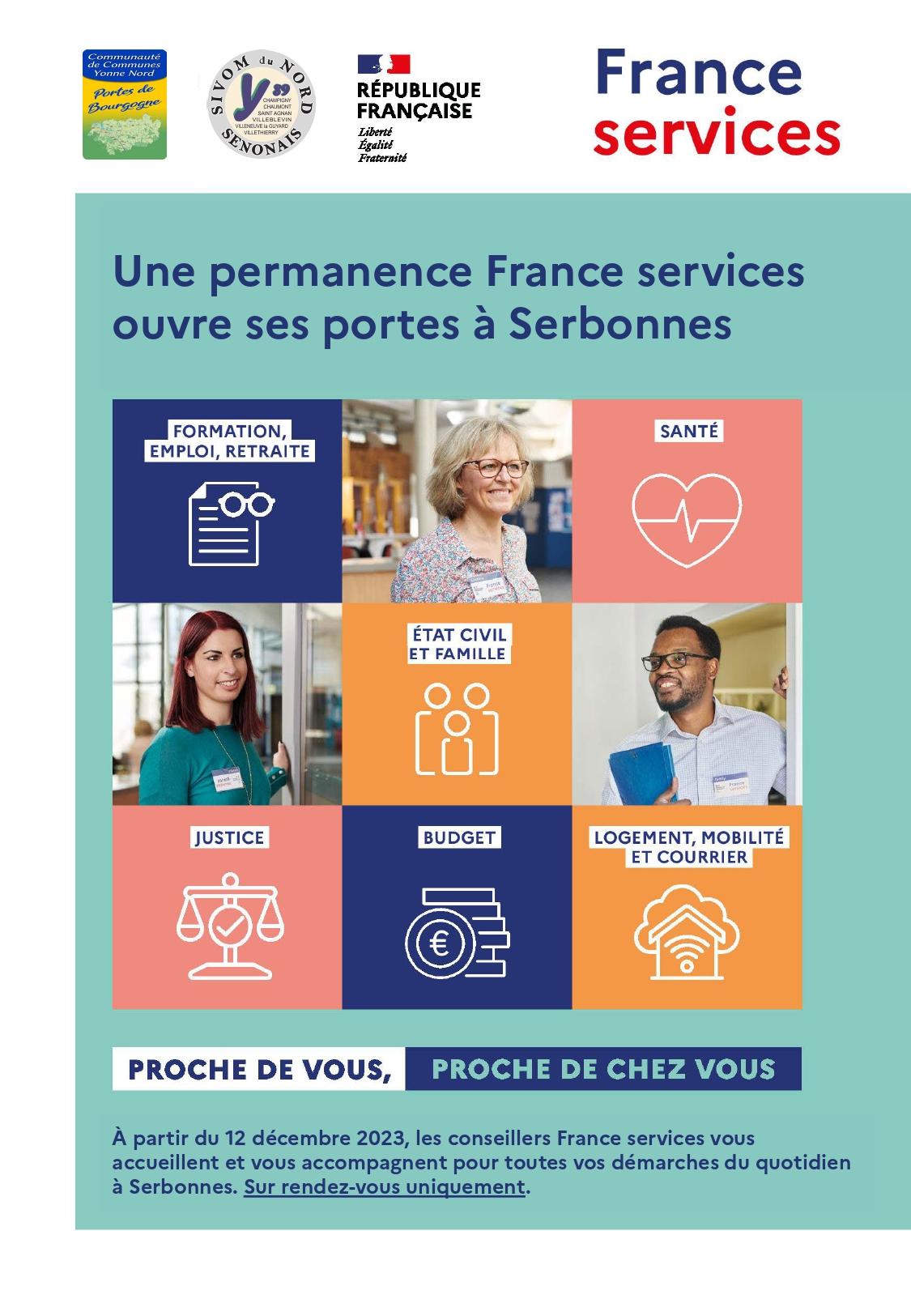 Flyer permanences france services serbonnes page 0001