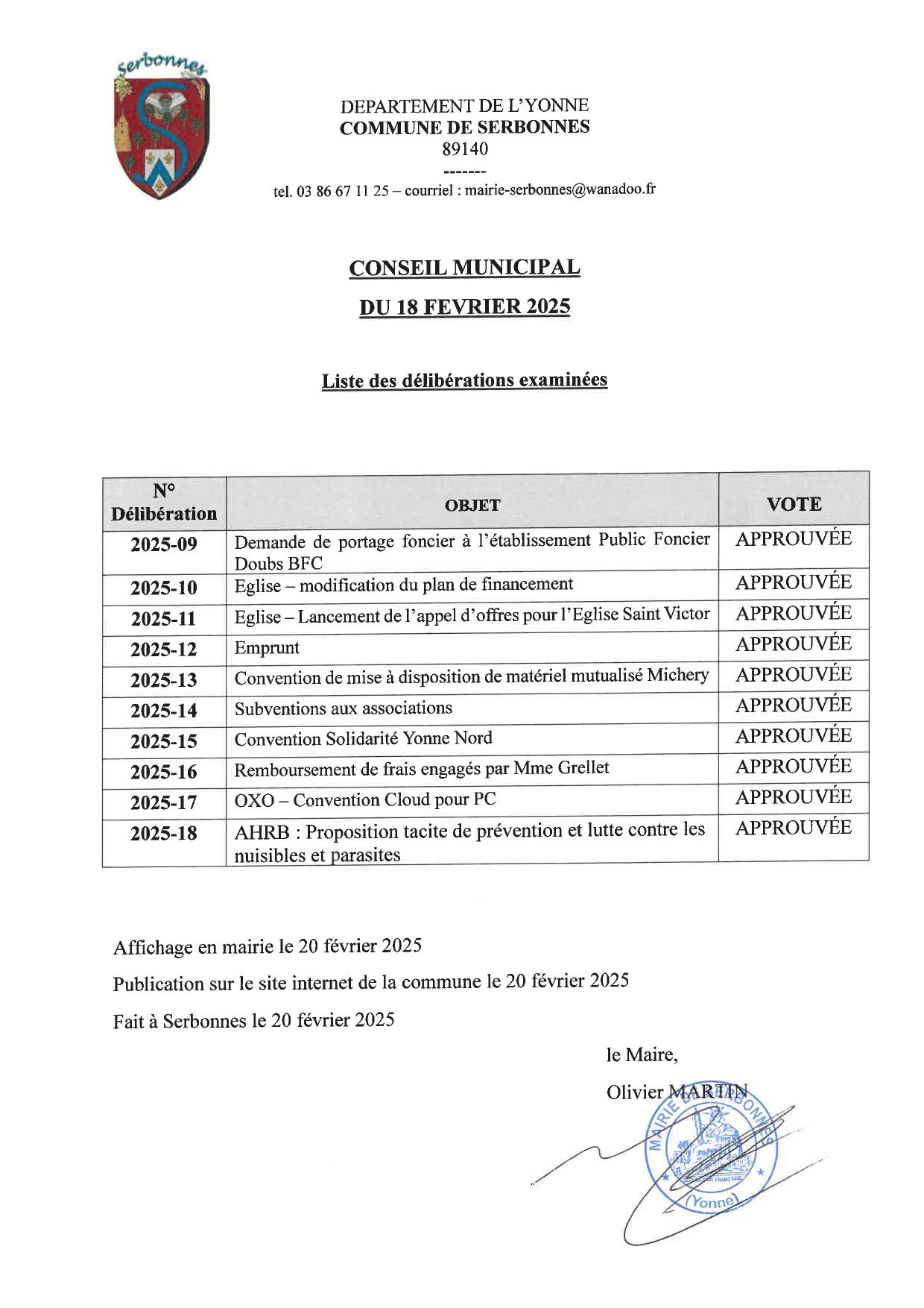 Liste deliberations cm 18 02 2025 page 0001