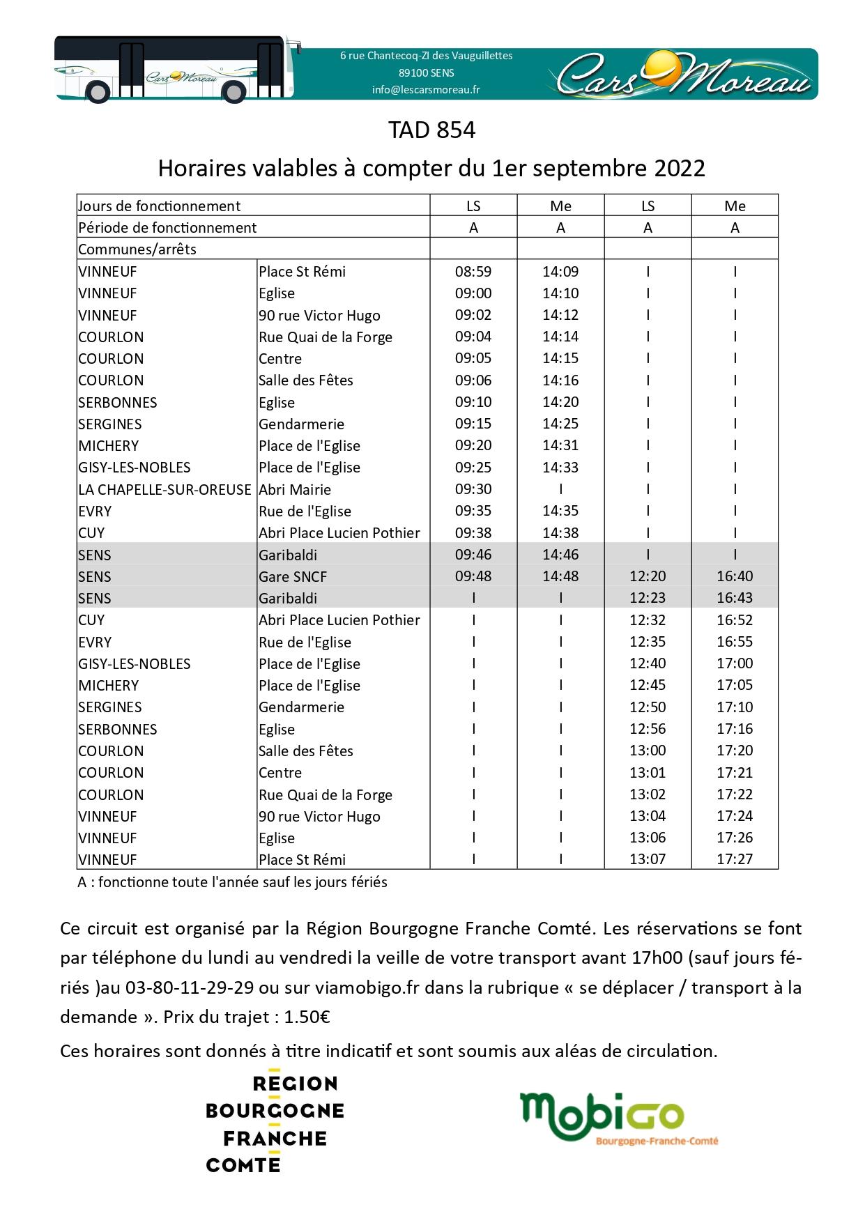 Transports a la demande horaires ligne 17 page 0001